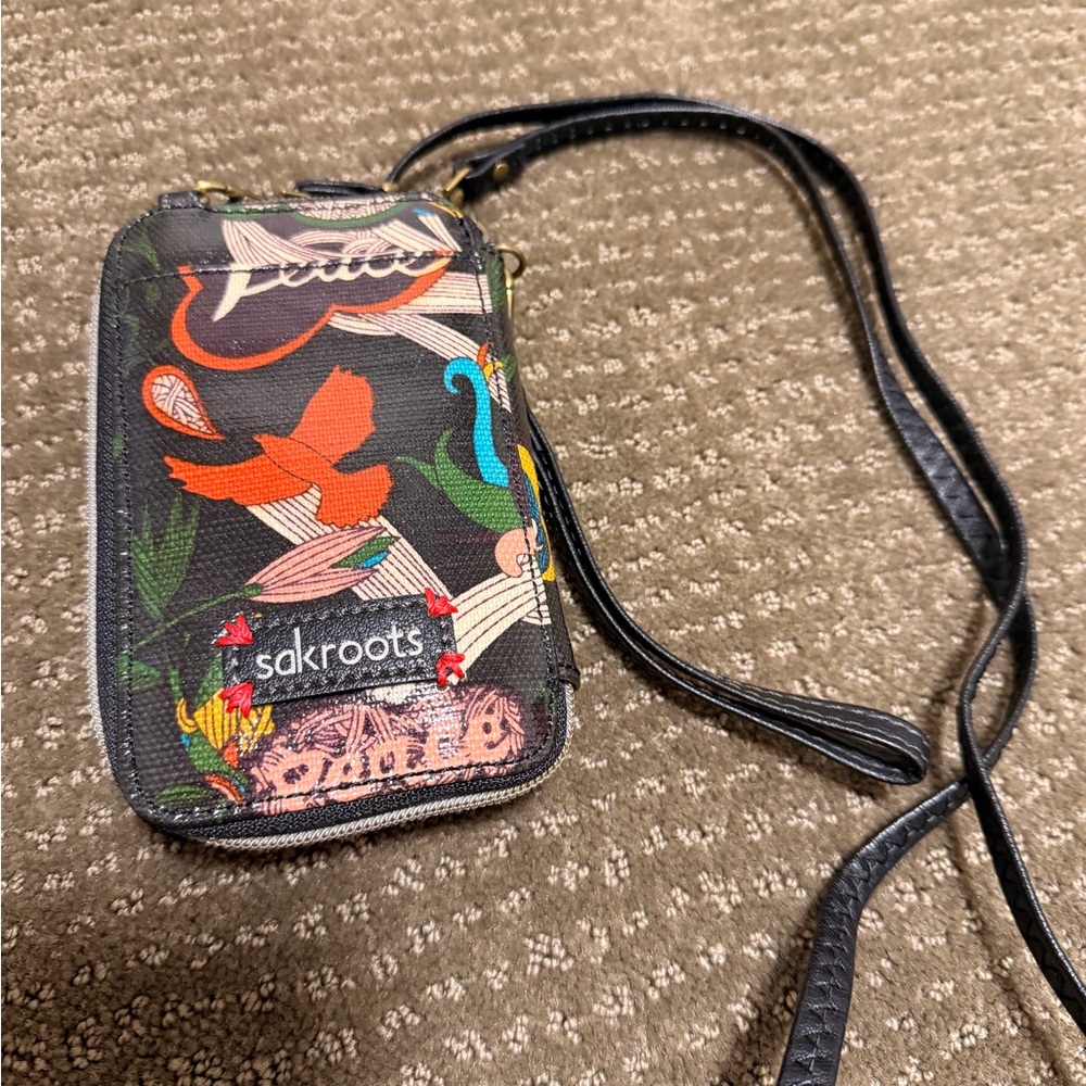 Sakroots Multicolor Crossbody Bag or Wristlet
